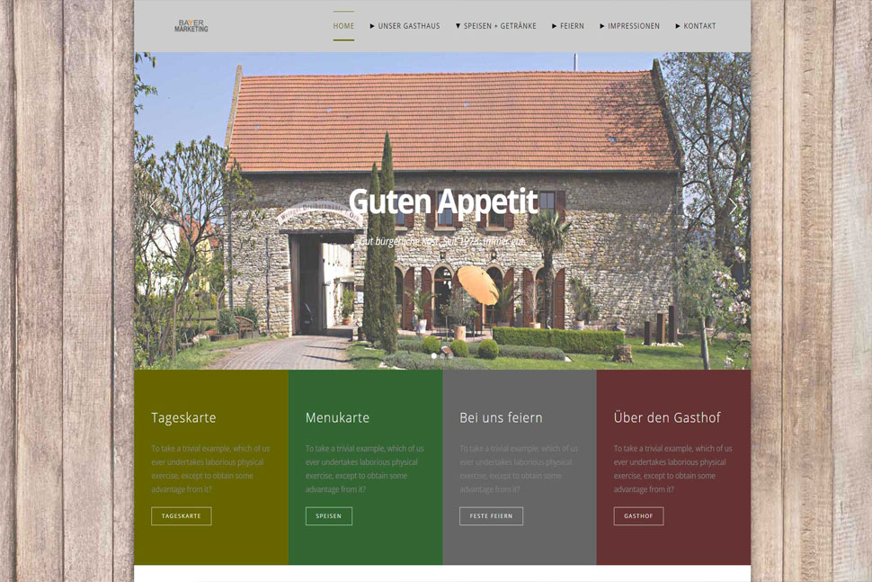 Gasthof Website Demo 4